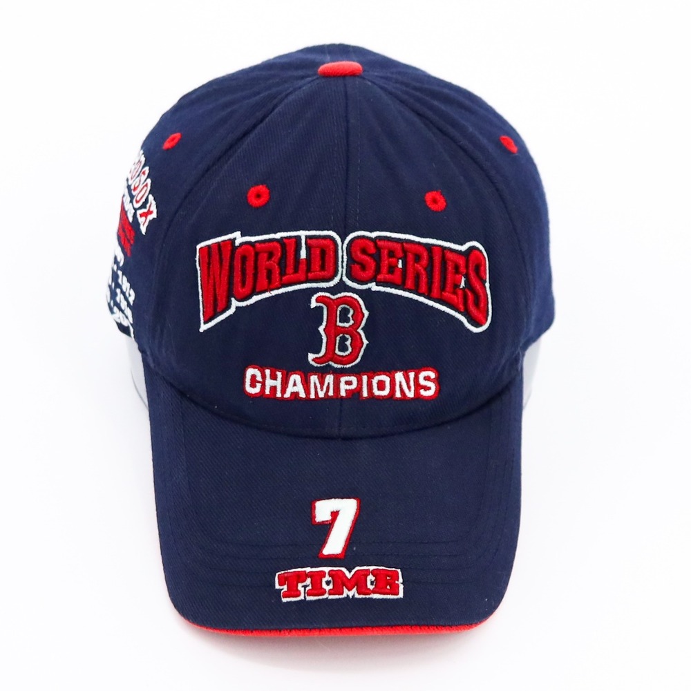 Vintage Boston Red Sox‎ 2007 7 Time World Series Hat Twins Enterprise Navy Wool